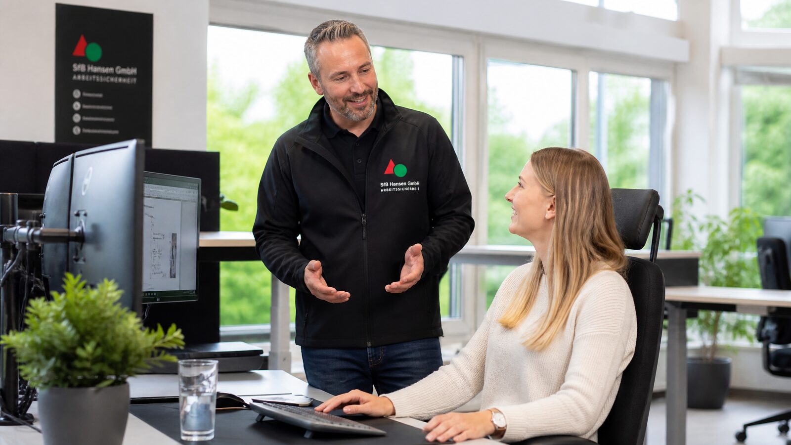 Gesundheitsschutz-Beratung am Arbeitsplatz durch die SfB Hansen GmbH